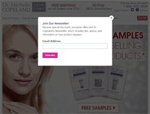 Tablet Screenshot of drcopelandskincare.com